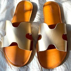 Metallic Sandals, Universal Thread, 9